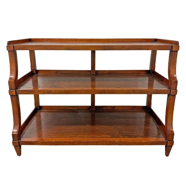 English Early 20th Century English Tiered Console Table For Sale - Image 3 of 12