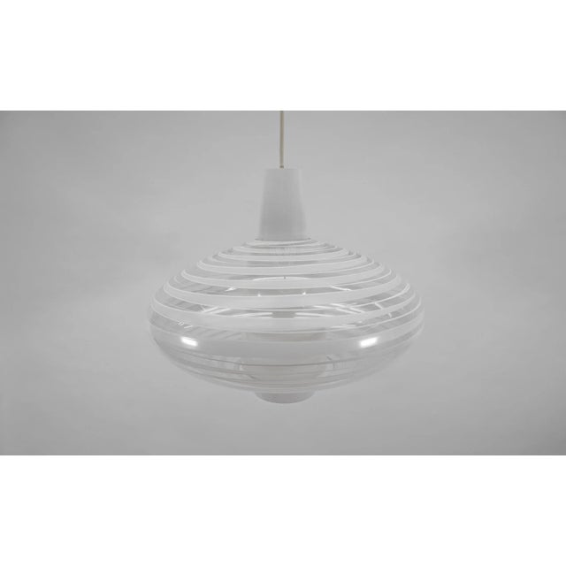 1950s Glass Pendant Light Bari by Aloys F. Gangkofner for Peill & Putzler, 1950s For Sale - Image 5 of 8