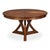 At its full 71-inch diameter, the top forms a radial pattern of pie-cut sections meeting at the center like compass...