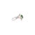 Metal 1.01ct Deep Green Emerald Diamond 18k Two-Tone Gold Bypass Wrap Ring Size 9 For Sale - Image 7 of 16