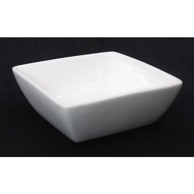 Fortessa Fortaluxe Superwhite ceramic square shaped serving dish. These dishes were reclaimed from The Waldorf Astoria....