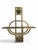 Art Nouveau Gilt Brass Wall-Mounted Magazine Rack, 1910 For Sale - Image 4 of 13