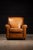 Barcalounger 1980s Contemporary Tobacco-Colored Leather Club Chair and Ottoman For Sale - Image 4 of 11