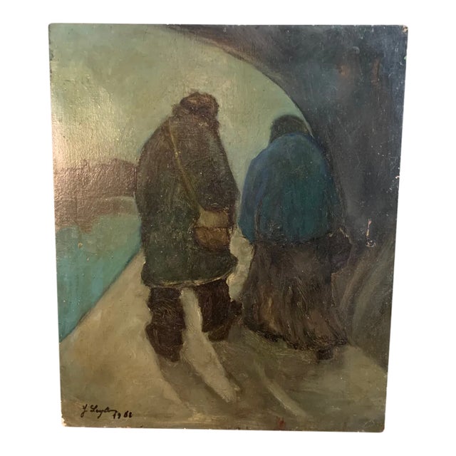 Couple Painting by Yetty Leytens For Sale