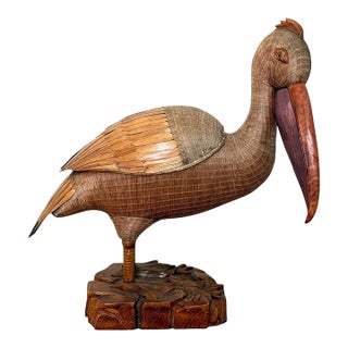 Shanghai Handicrafts Large Woven Wicker Pelican Box For Sale