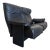 Vintage 1970’s Otto Zapf for Knoll Attrb Follow Me Black Leather Two Seat Sofa For Sale