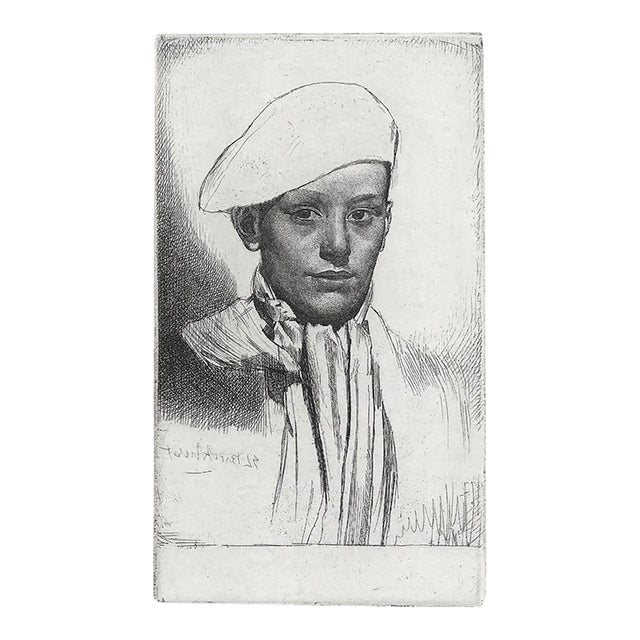 1927 Gerald Brockhurst Cypriano Etching For Sale