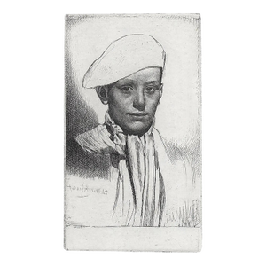 1927 Gerald Brockhurst Cypriano Etching