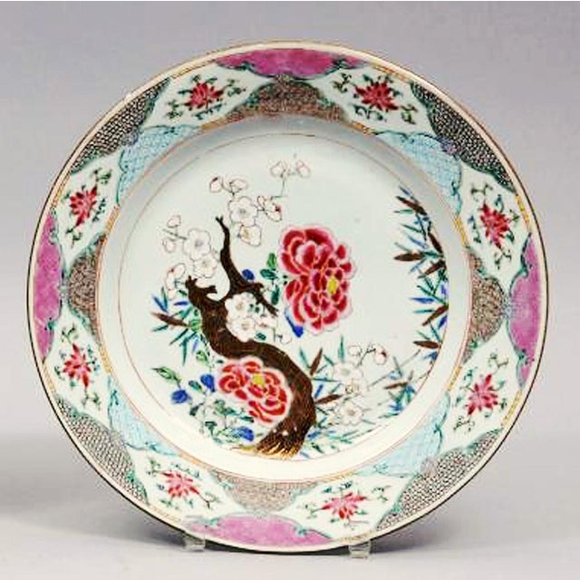 Chinese Export Famille Rose Porcelain Pair of Large Dishes, Circa 1735–1750 Circa 1735–1750 This pair of large Chinese...
