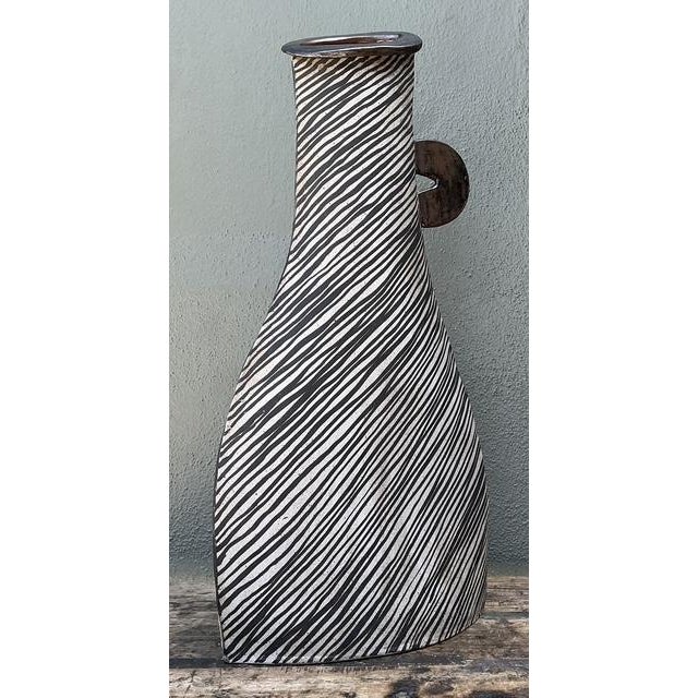 Vintage Postmodern Monumental Original Studio Pottery Vase For Sale - Image 4 of 12