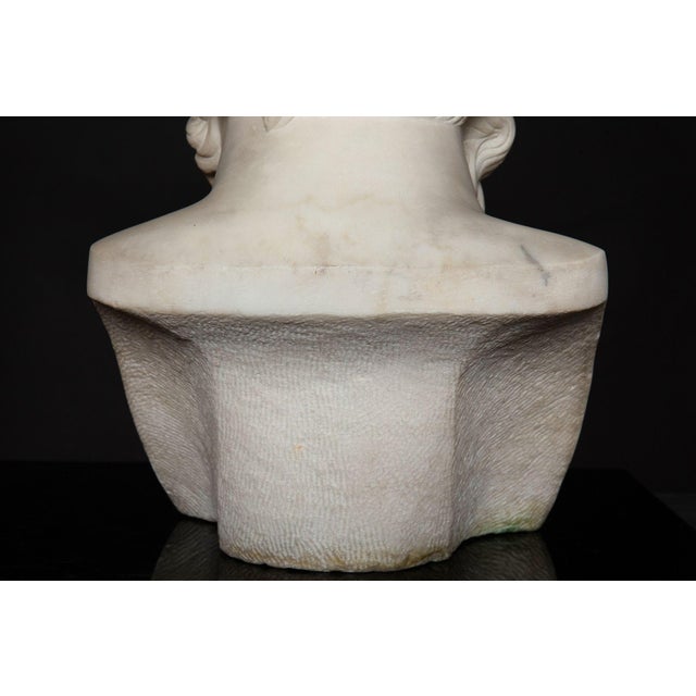 19th Century Antique Italian Grand Tour Marble Bust of Socrates Ca. 1860-80 For Sale - Image 16 of 17