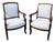 Newly Upholstered French Restoration Arm Chairs For Sale