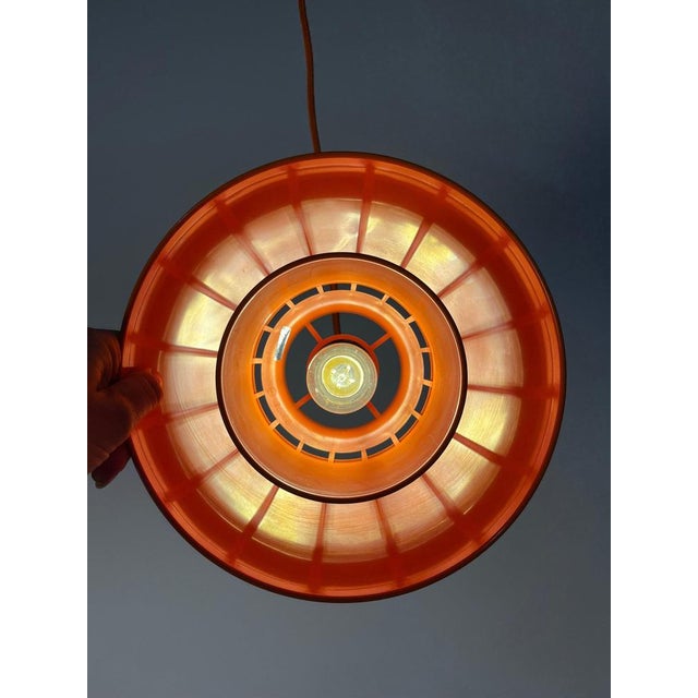 Minisol Orange Pendant Lamp by K. Kewo for Nordisk Solar For Sale - Image 3 of 11