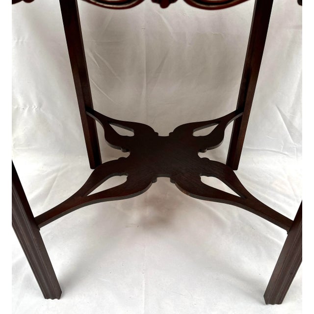 Brown Late 20th Century Baker Charleston Collection Mahogany Drop Leaf Side Table For Sale - Image 8 of 12