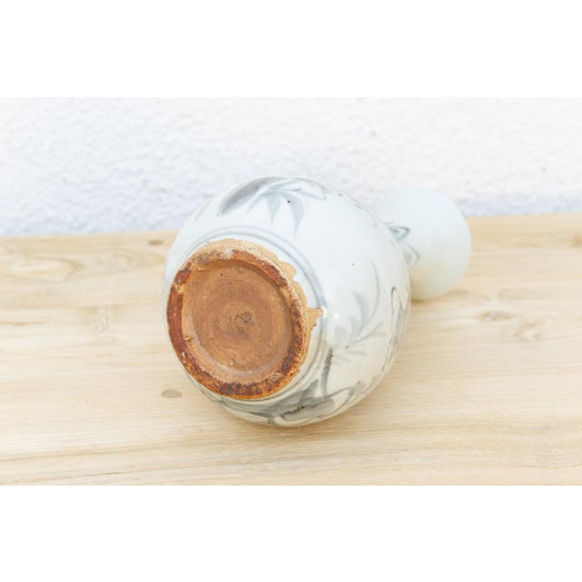 Pear Shape Antique Vietnamese Bottle Vase For Sale In Los Angeles - Image 6 of 7