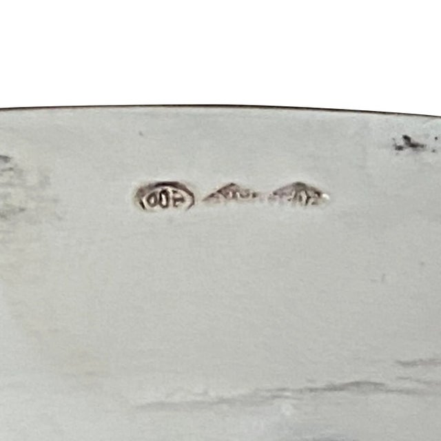 Nineteenth Century Continental Silver Wine Ewer and Under Plate For Sale - Image 4 of 5