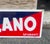 Old enameled iron sign from the 1960s for Cinzano, a historic Italian brand for the production of sparkling wines and...