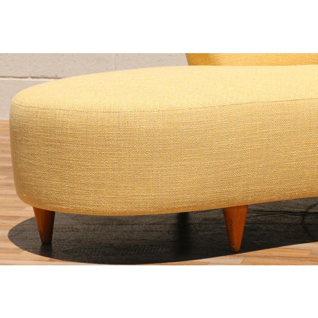 Wood Mid-Century Modern “Cloud” Sofa Vladimir Kagan Style, Circa 1970s For Sale - Image 7 of 18