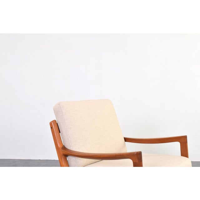Wood Mid-Century Modern Danish Senator Lounge Chair in Teak by Ole Wanscher for Cado, 1960s For Sale - Image 7 of 13