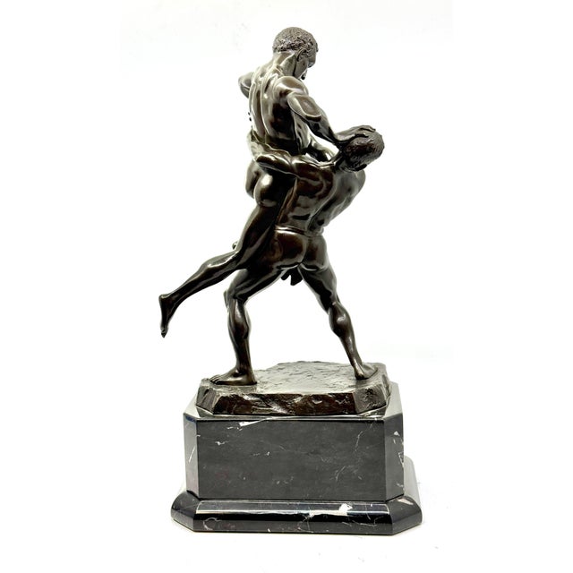 1900s Philipp E. Hamburger Neo-Classical “The Wrestlers” For Sale - Image 15 of 16
