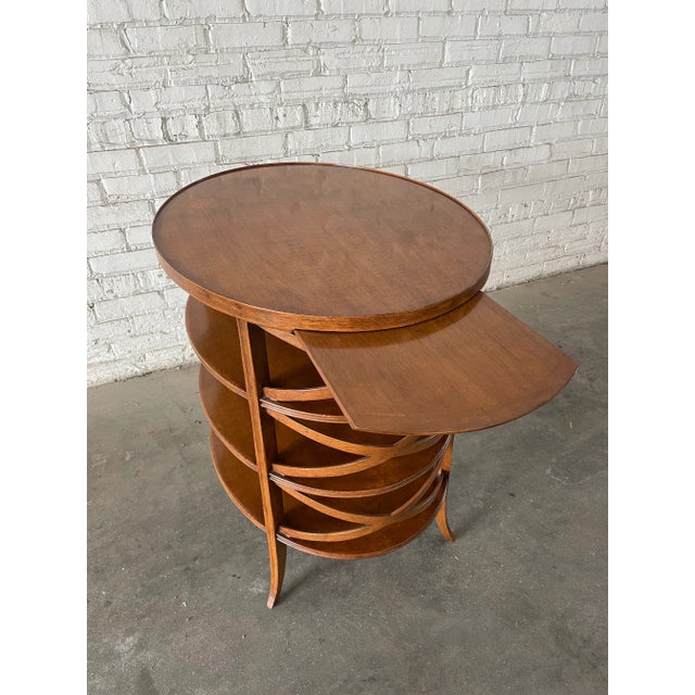 Dessin Fournir Dessin Fournir Traversa Oval Tiered Side Table by Erika Brunson For Sale - Image 4 of 9