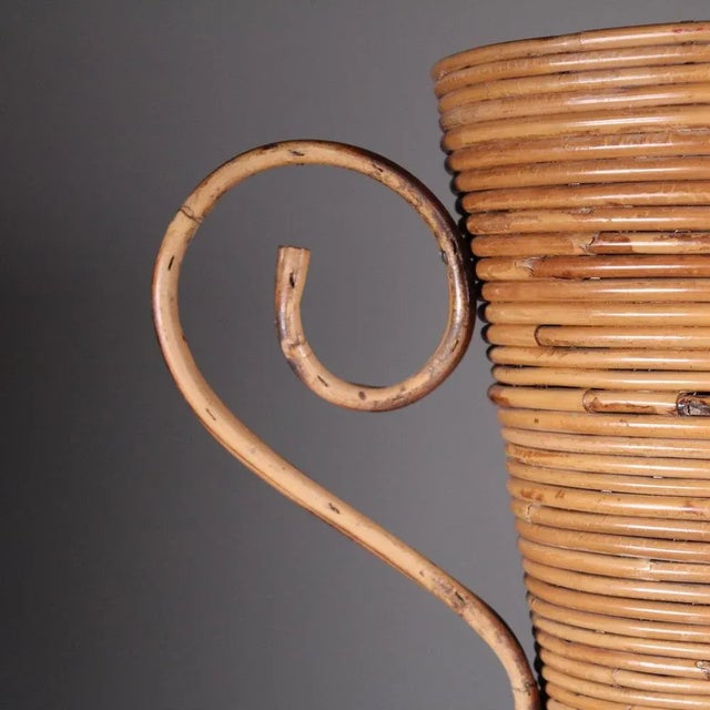 Rattan Amphora Vase from Vivai del Sud For Sale - Image 6 of 11