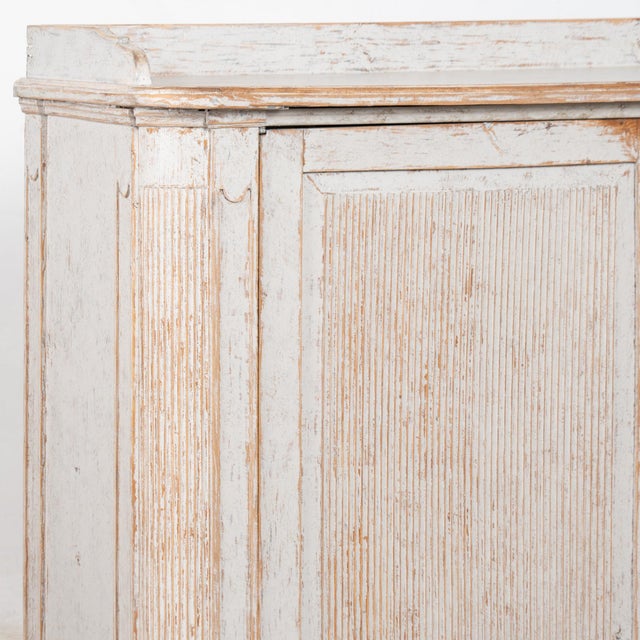 Gray Early 19th Century Swedish Gray Painted Sideboard Buffet Cabinet For Sale - Image 8 of 13