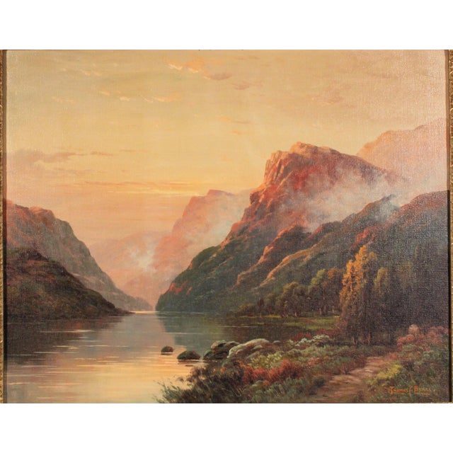 Hudson River Valley Landscape Painting by Thomas C. Blake (Born 1890) For Sale - Image 4 of 11