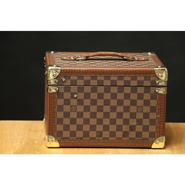 Damier Vanity Case from Louis Vuitton, 1950s For Sale - Image 12 of 13