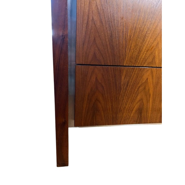 1970s Dillingham Walnut Lowboy Dresser For Sale - Image 9 of 11