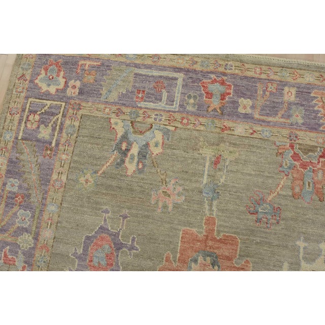 Anatolia Rug 5’2” X 6’11” Gray Wool Modern Hand-Knotted Oriental Carpet For Sale In Philadelphia - Image 6 of 13