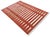 Mid-Century Modern Not Yet Made - Made To Order Handmade Cotton Area Rug Vegetable Dyed Terracotta Red & White Striped Dhurrie - 5'x7' For Sale - Image 3 of 11