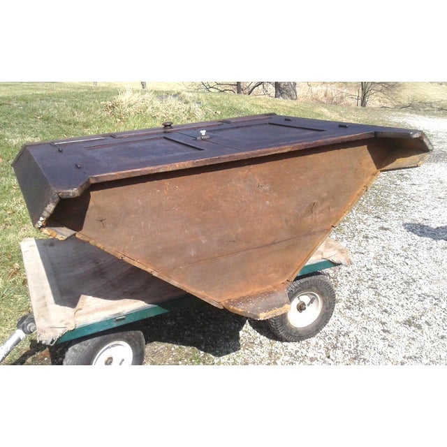 1850s Two Piece Poplar Blind Door Corner Cabinet Cupboard For Sale - Image 10 of 17