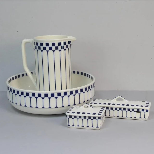 Ceramic Wash Basin from Joseph-Maria, 1890s, Set of 4 For Sale - Image 7 of 7