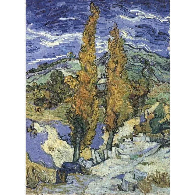 Artist: Vincent van Gogh Title: Poplars on a Hill Year: 1992 Signed: No Medium: Offset Lithograph Paper Size: 36 x 24...