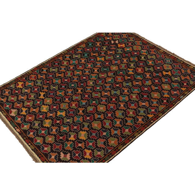 Rug & Kilim’s Baluch Tribal Rug With Colorful Geometric Patterns For Sale In New York - Image 6 of 7