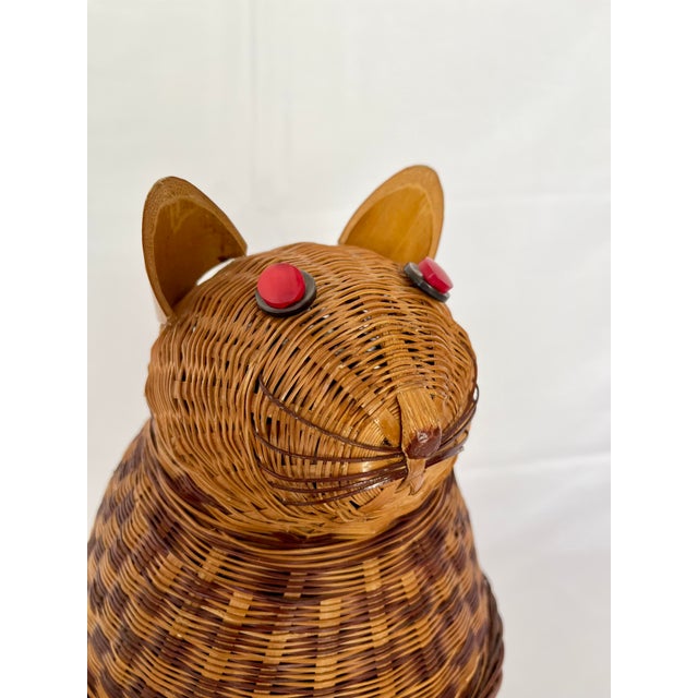 Vintage Wicker Cat Basket Chairish