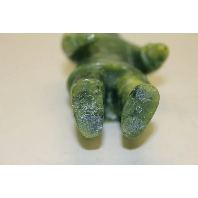 Signed Soapstone Carving of an Inuit by Quanaq Mikkigak For Sale In Palm Springs - Image 6 of 7