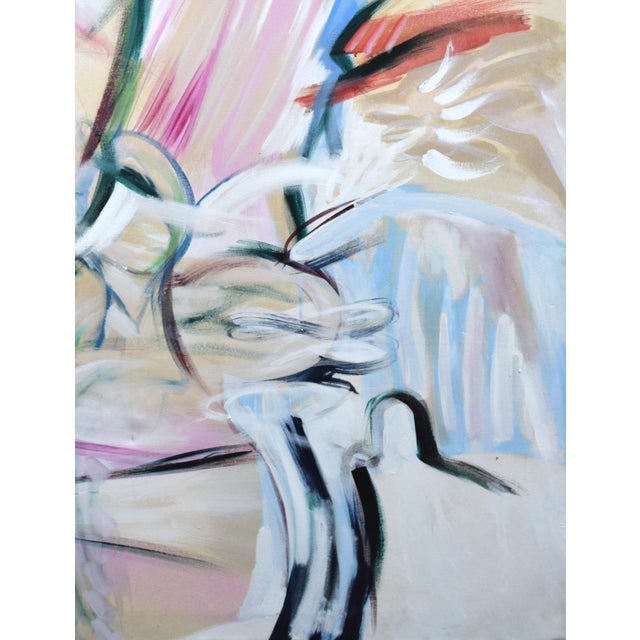 Large Scale Vintage Post Modern Abstract Expressionist Painting 1989 For Sale In New York - Image 6 of 6