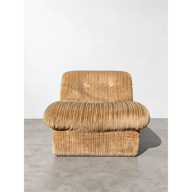 Corduroy Lounge Chair by Mario Bellini for B&B Italia / C&B Italia, 1970s For Sale - Image 10 of 11
