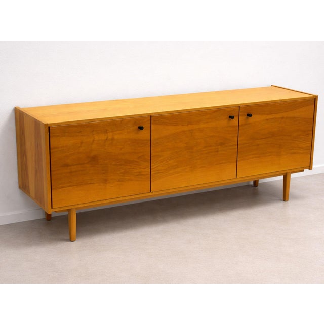 Brown Mid-Century Modern Scandinavian Style Sideboard in Warm Wood Veneer, 1960s For Sale - Image 8 of 8