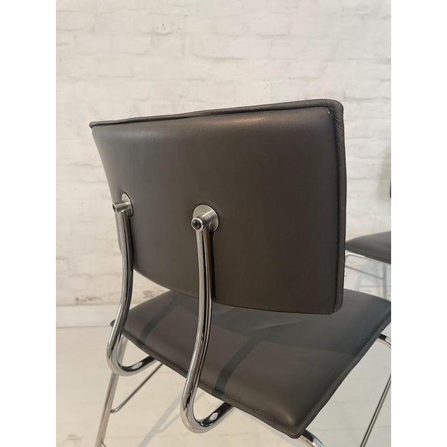 Sparta Chairs in Leather by Christoph Hindermann for Dietiker, 1990s, Set of 6 For Sale - Image 10 of 15