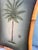 Late 20th Century Late 20th Century Palm Tree Botanical Paintings, Bamboo Framed Pair — Coastal Tropical Wall Art For Sale - Image 5 of 12