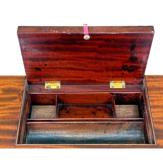 Antique Regency Mahogany Chamber Writing Table, 1820 For Sale - Image 9 of 11