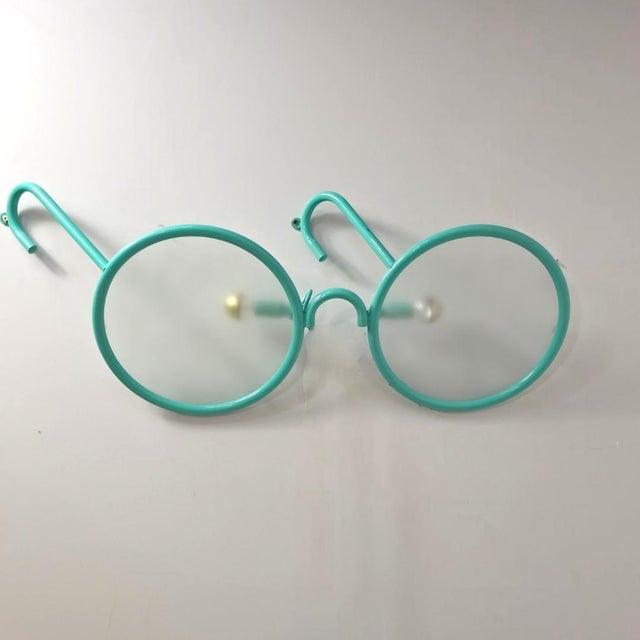 Metal Wallight Glasses by Lisola Che Non Cè Popart, 1980s For Sale - Image 7 of 8