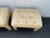Gold Pair of Billy Baldwin Style Silk Pillow Top Ottomans or Stools For Sale - Image 8 of 13