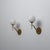 Italian Brass and Opaline Glass Globe Wall Sconces, 1950s, Set of 2 For Sale - Image 11 of 11