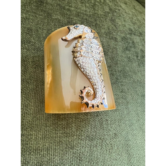 2000 - 2009 J'adore Les Hippocampes, Bochic Horn Bijoux Cuff For Sale - Image 5 of 18