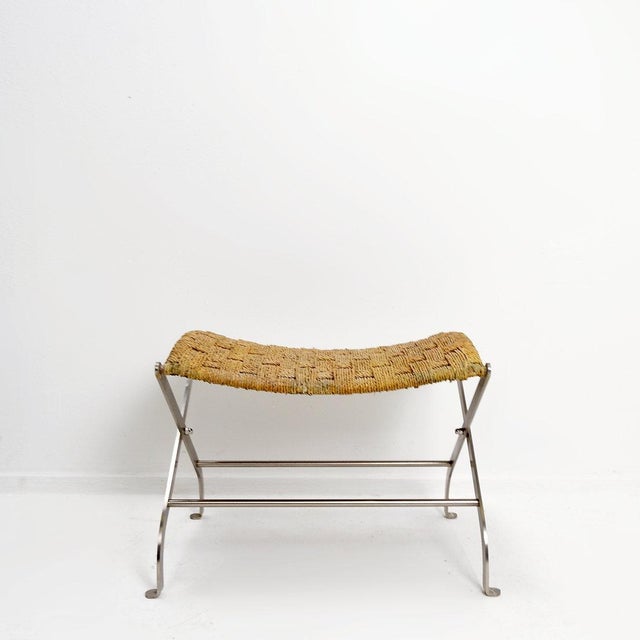 Footstool or stool by Antonio Citterio for Flexform, 1990s Vintage Italian design Dimensions: 55 x 40 cm, height: 40 cm...