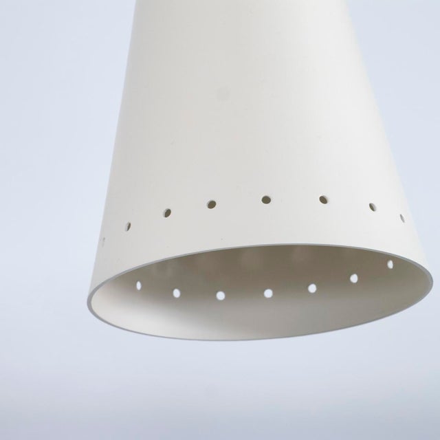 Stilnovo style chandelier with conical shades For Sale - Image 10 of 13